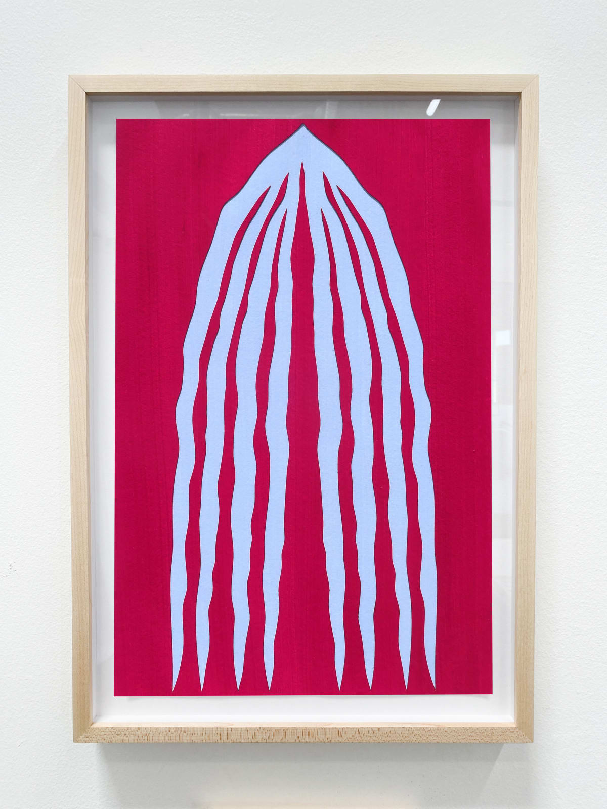 Elspeth Schulze, Palmetto Facing Down (Sky Blue), 2024