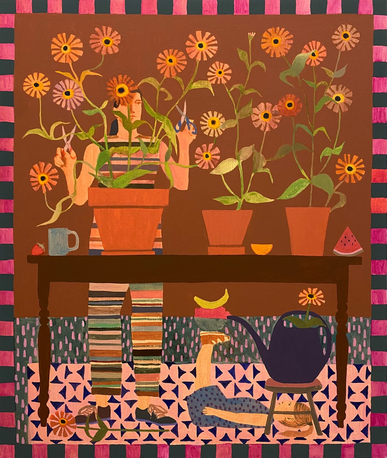 Elizabeth King Stanton, Zinnia's Last Hurrah, 2024