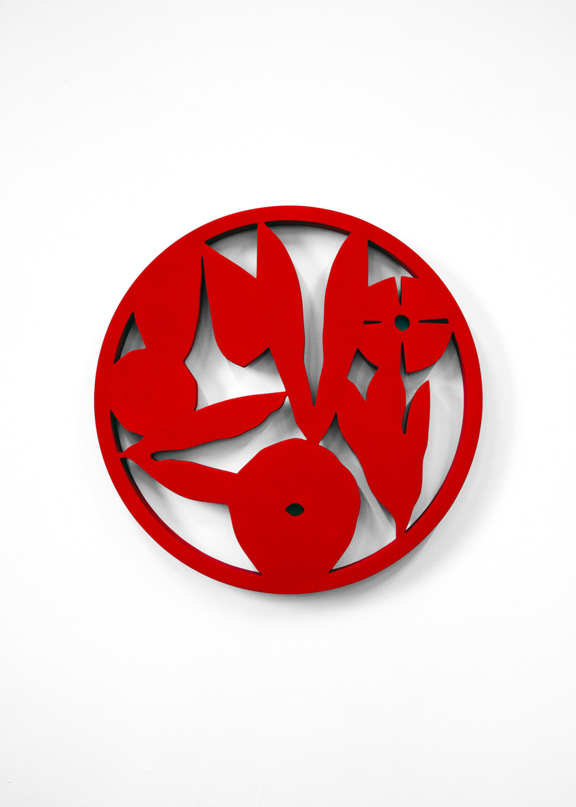 Elspeth Schulze, Silhouette Circle (Vermillion), 2025