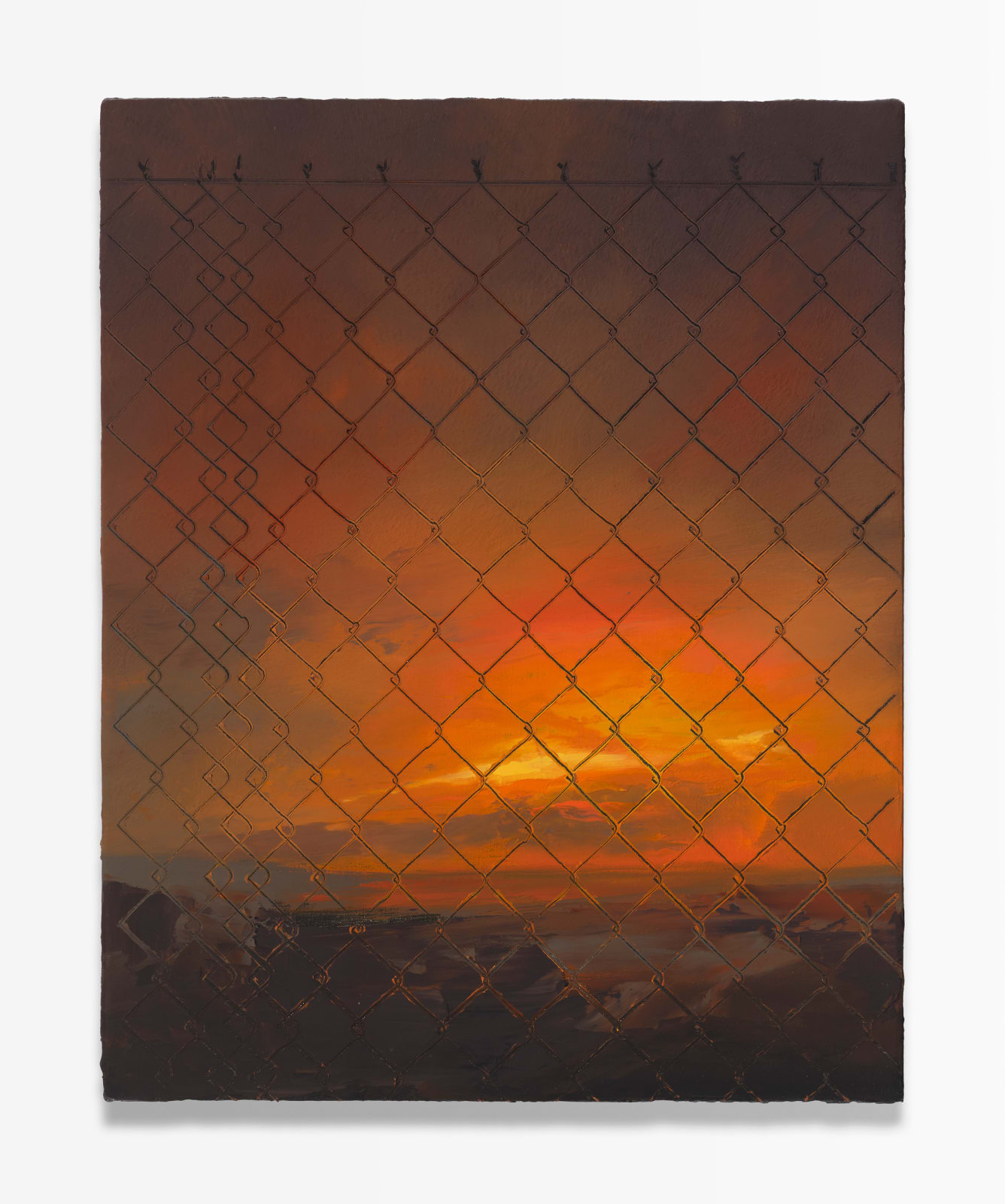 Wilhelm Neusser, Fence / Sunset (2419), 2024
