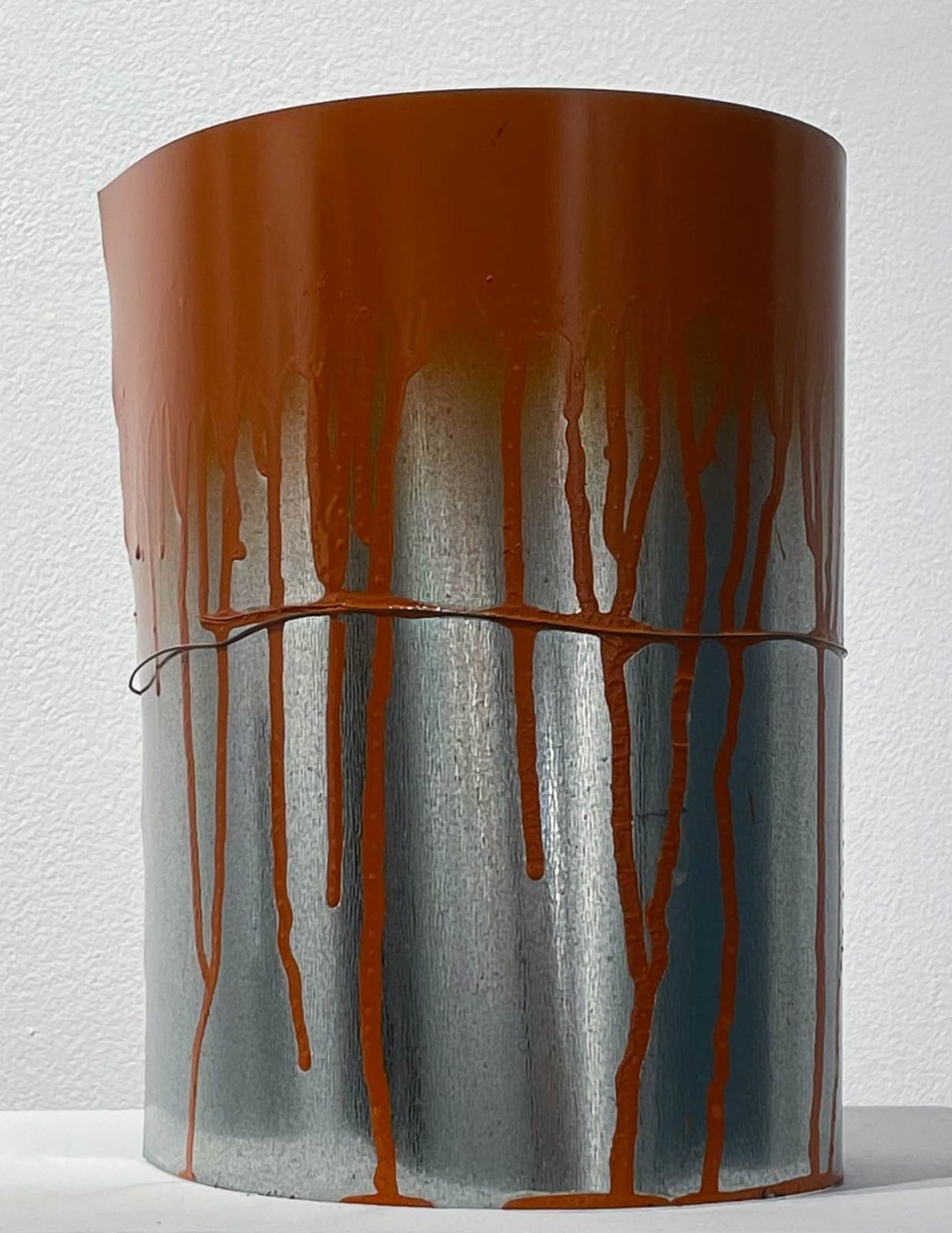 untitled sculpture (big orange and silver)