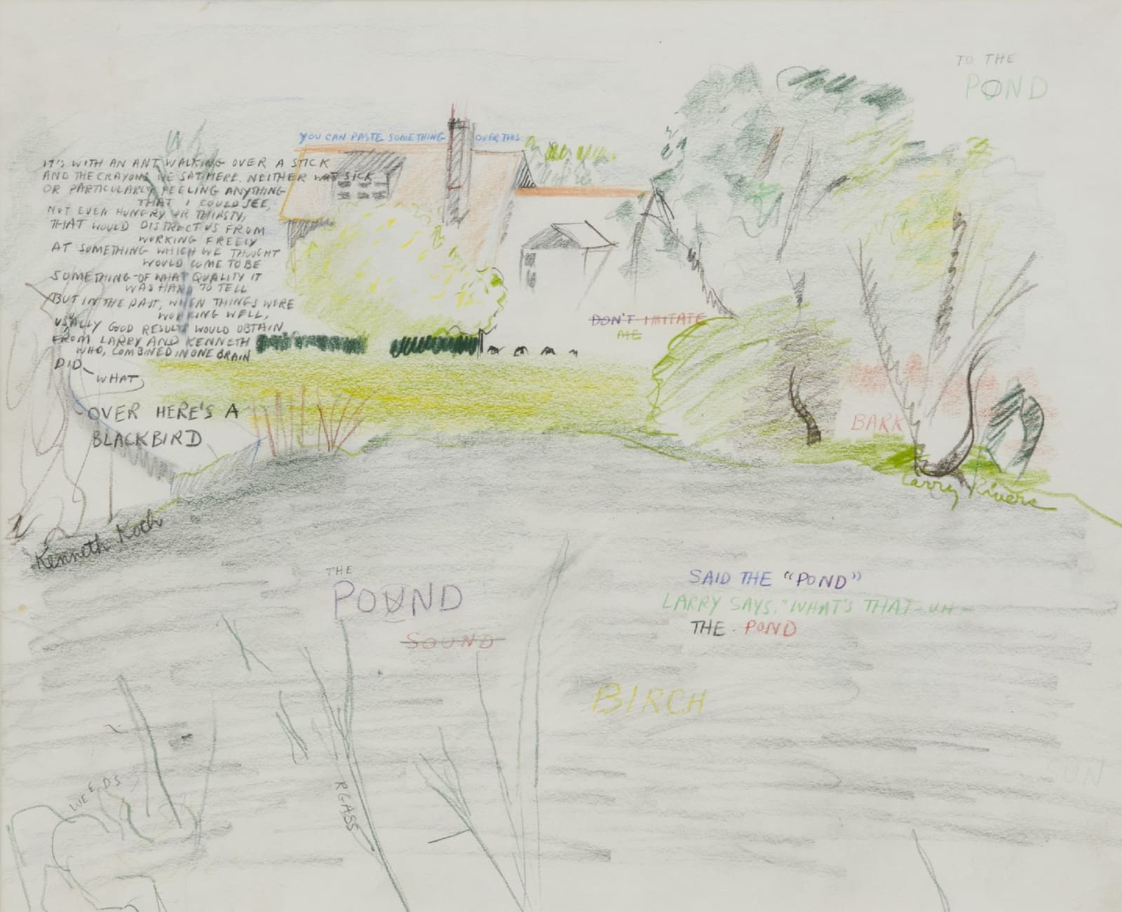 Hayground Pond and the House of Charles Rydel, Windy Hill (Collaboration with K. Koch)
