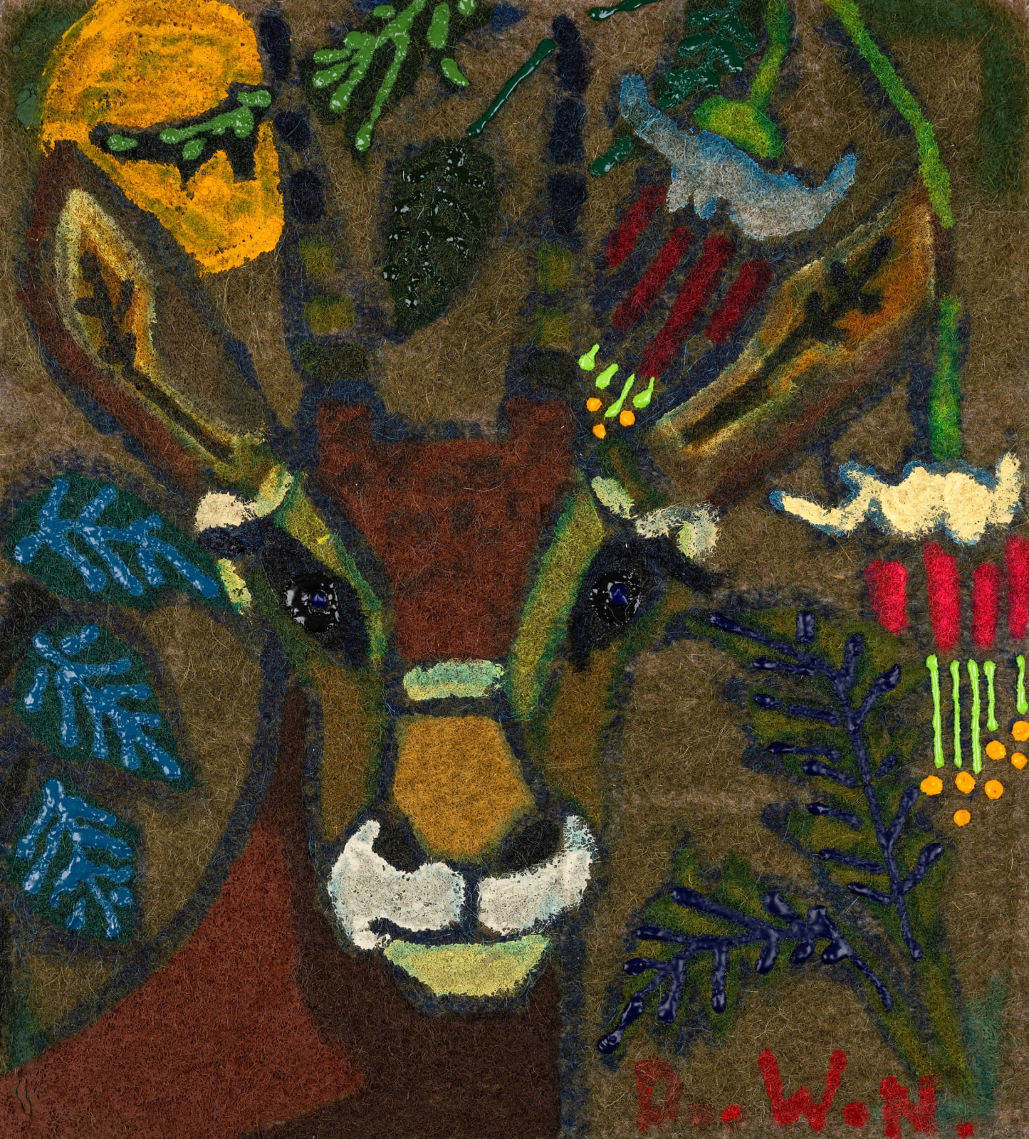 Gazelle in Flower Garden
