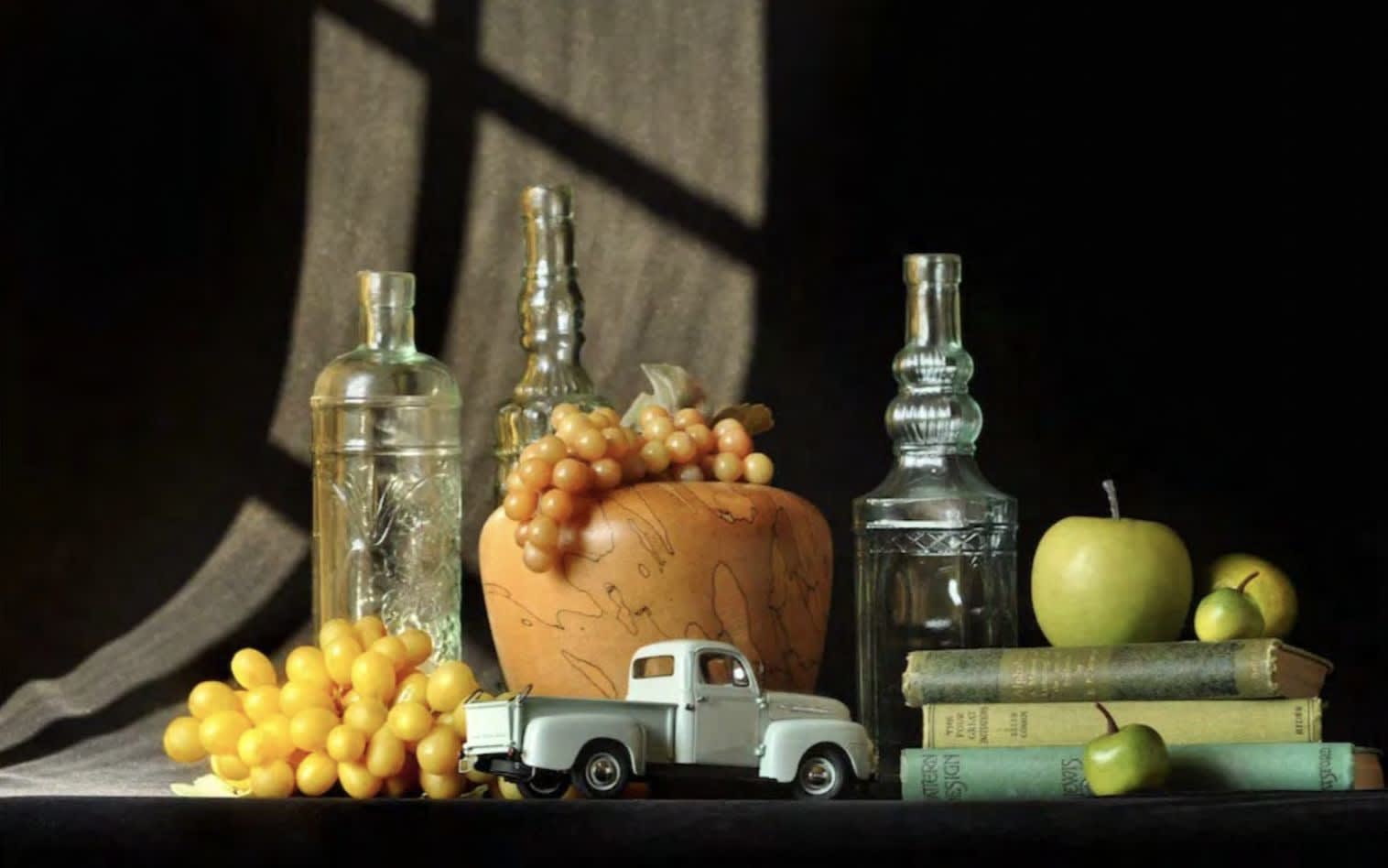 John Baeder, John Meyer Spalted Maple Bowl and 1951 Ford, 2/10, 2012
