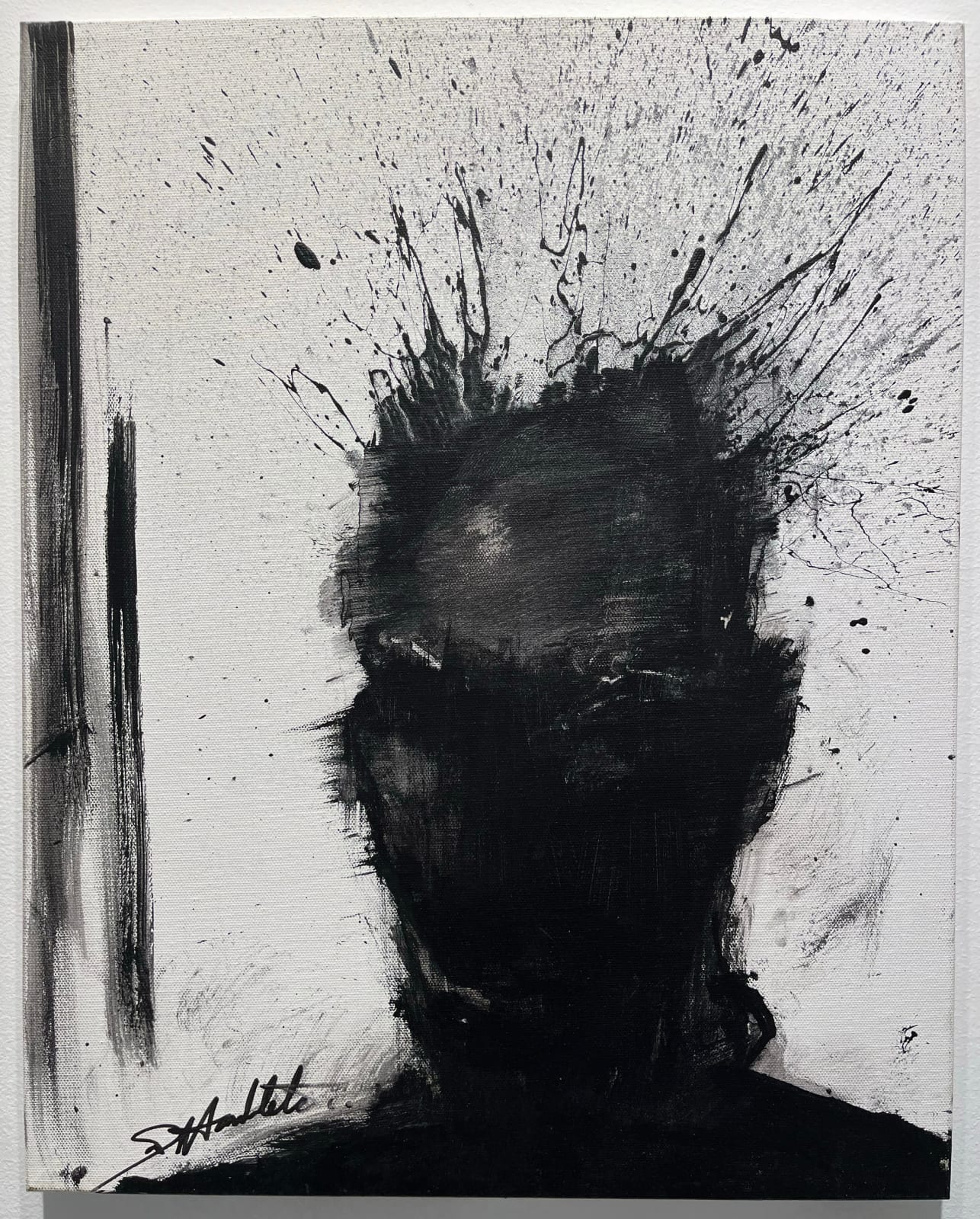 Richard Hambleton, White Shadow Head, 2016