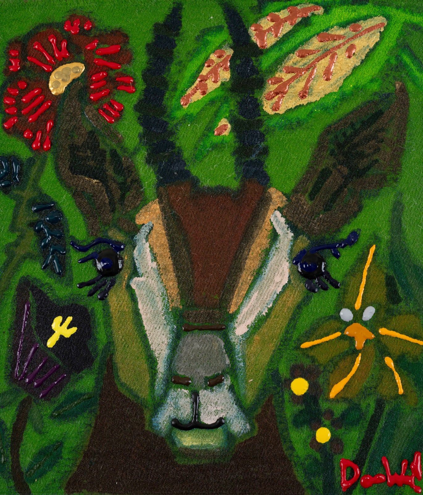 Gazelle in the Blooming Garden