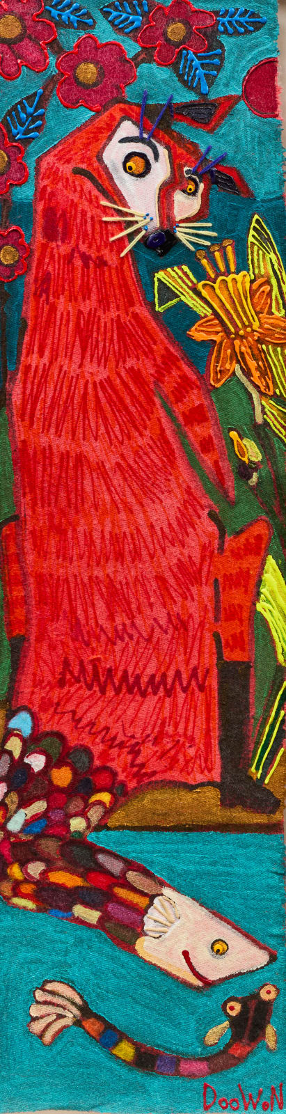 The Fox with a Fish Tail Fishing