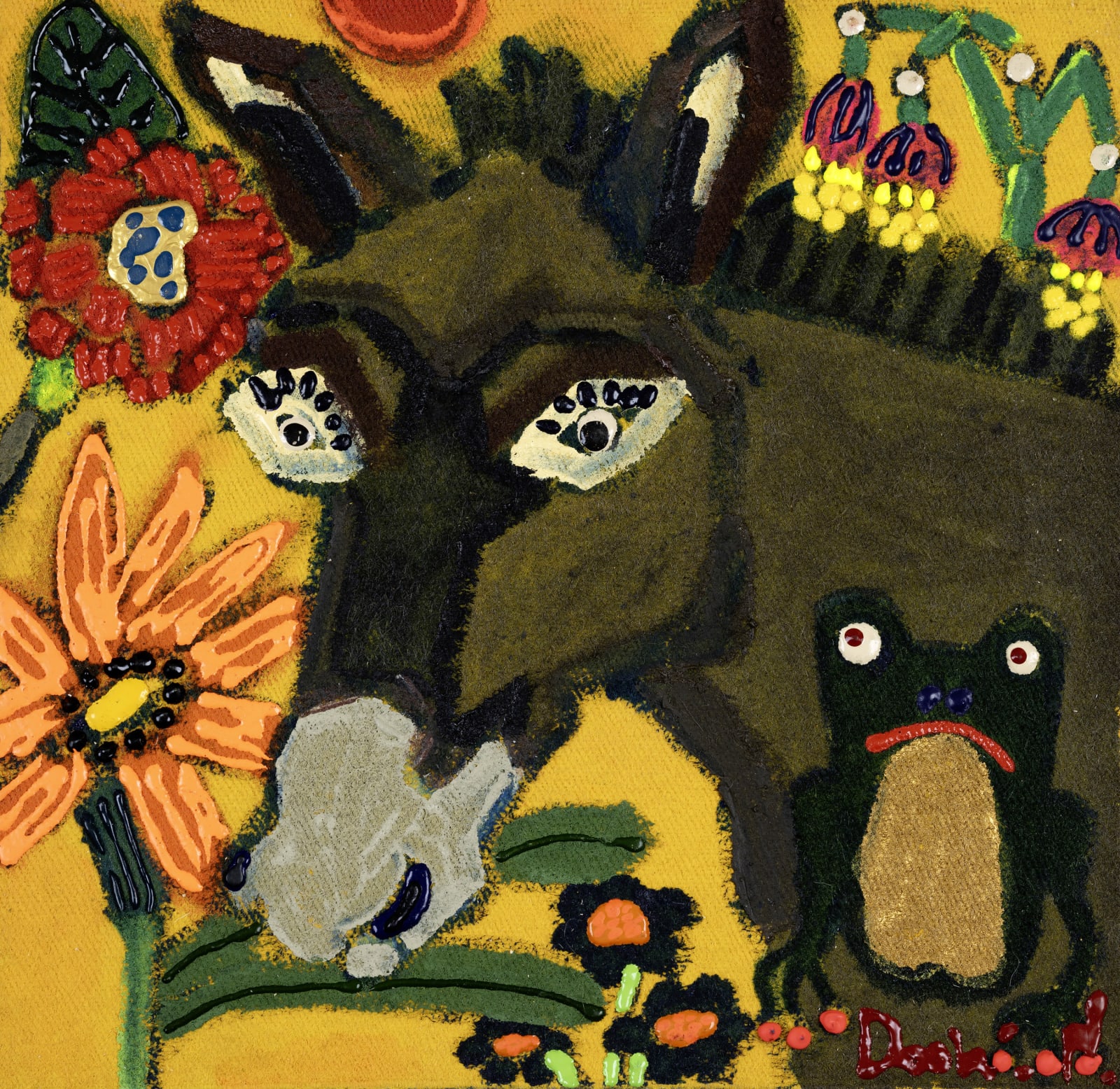 The Donkey in the Flower Garden