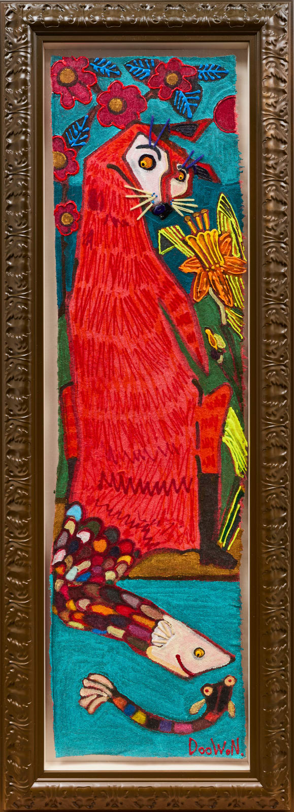 Doowon Lee, The Fox with a Fish Tail Fishing, 2025