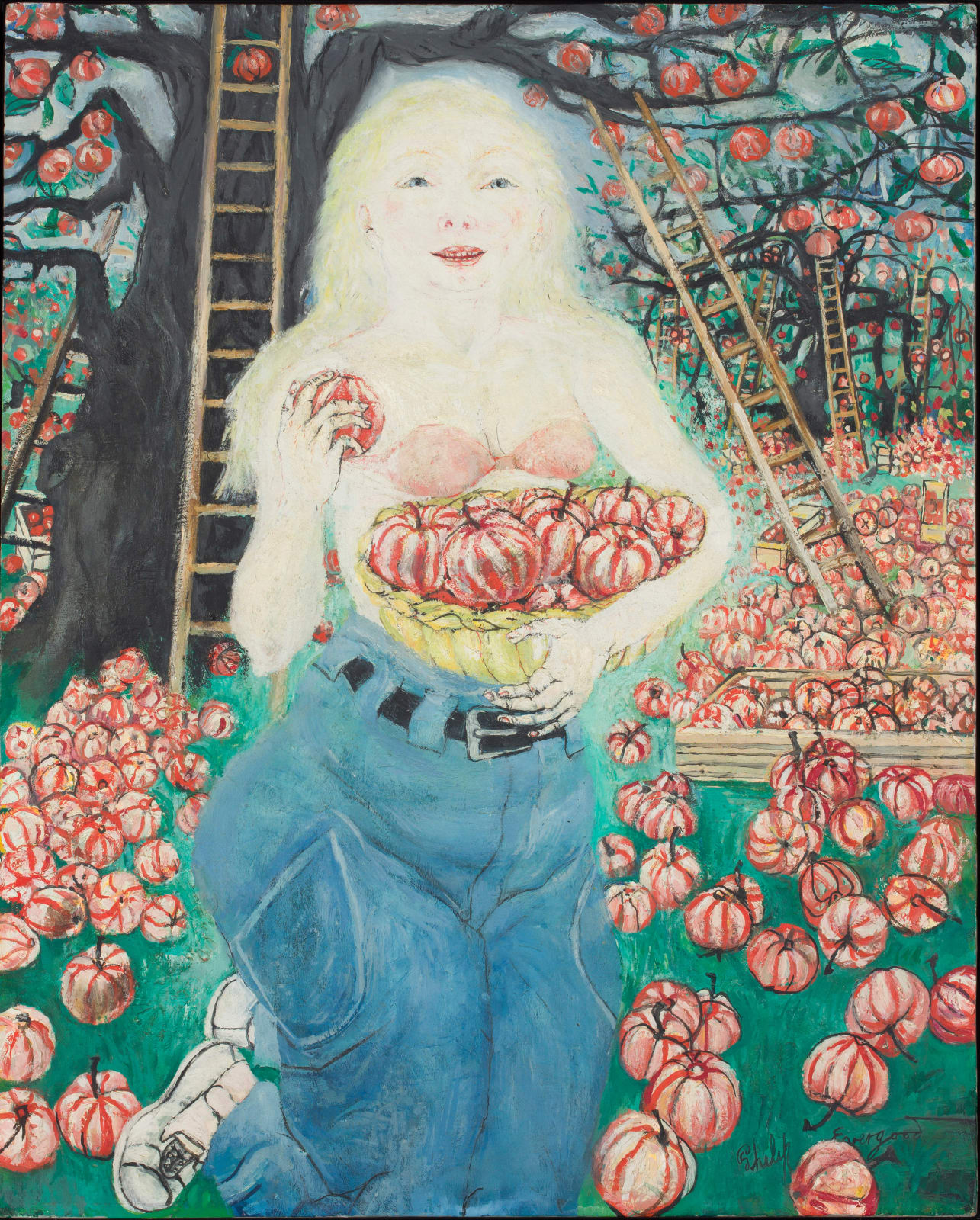Philip Evergood, Farmer's Daughter, 1954