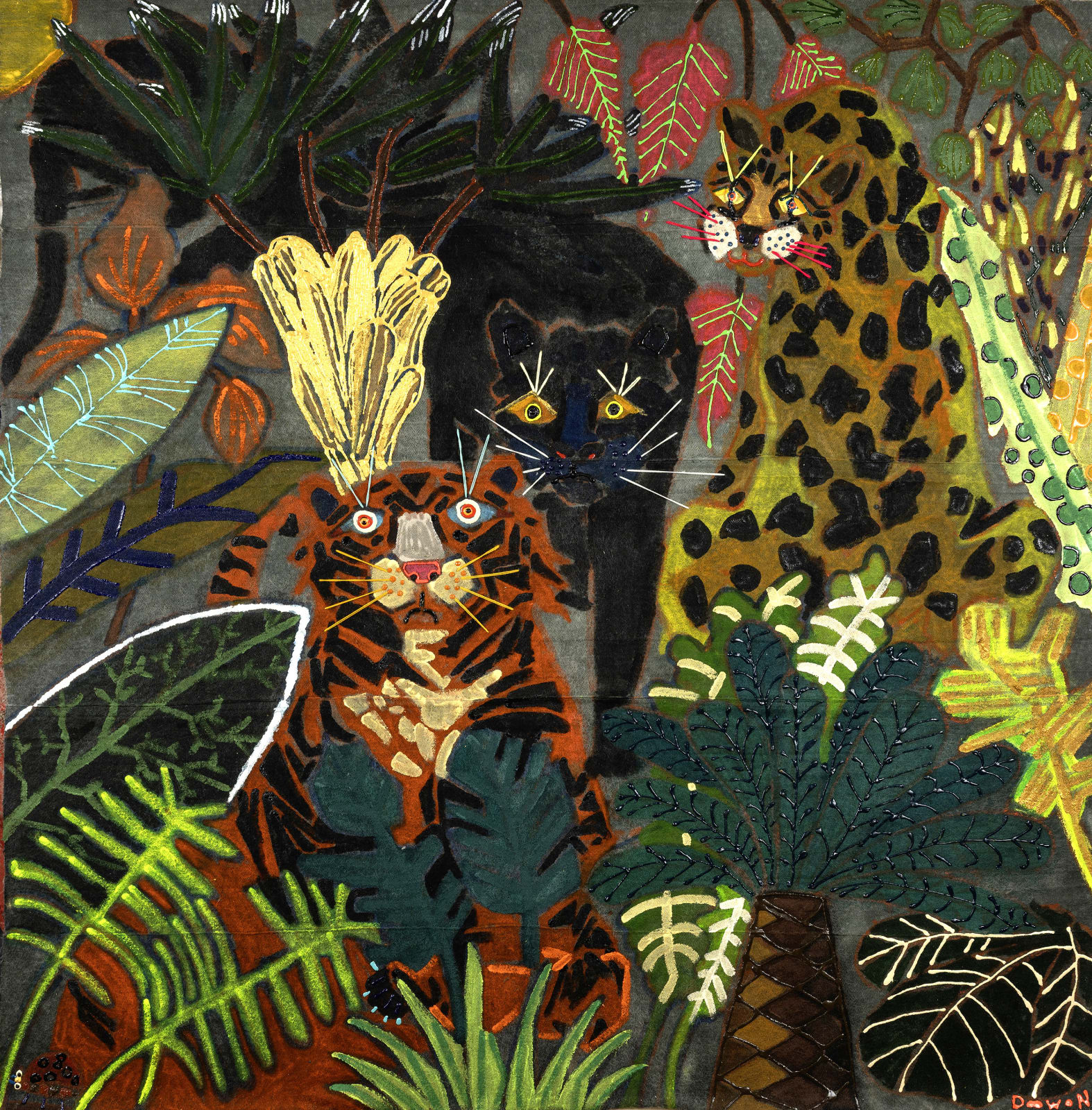 Predators Resting in the Jungle