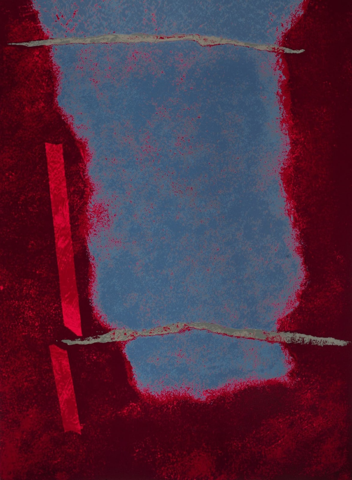 Untitled Infinity Field (Red and Blue)