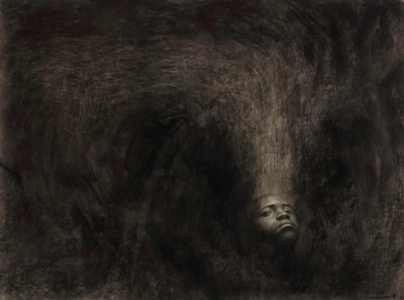 Charles White, Nobody Knows My Name #1, 1965
