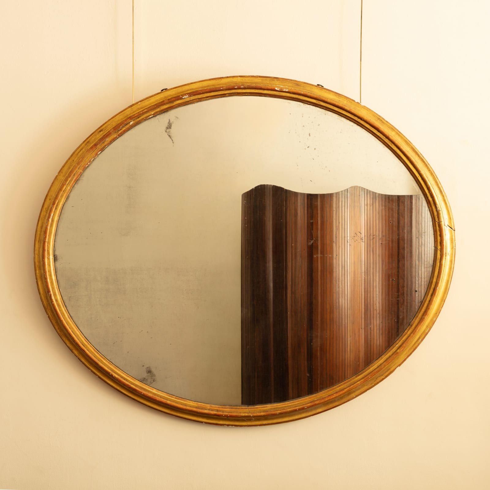 Oval Giltwood Mirror,