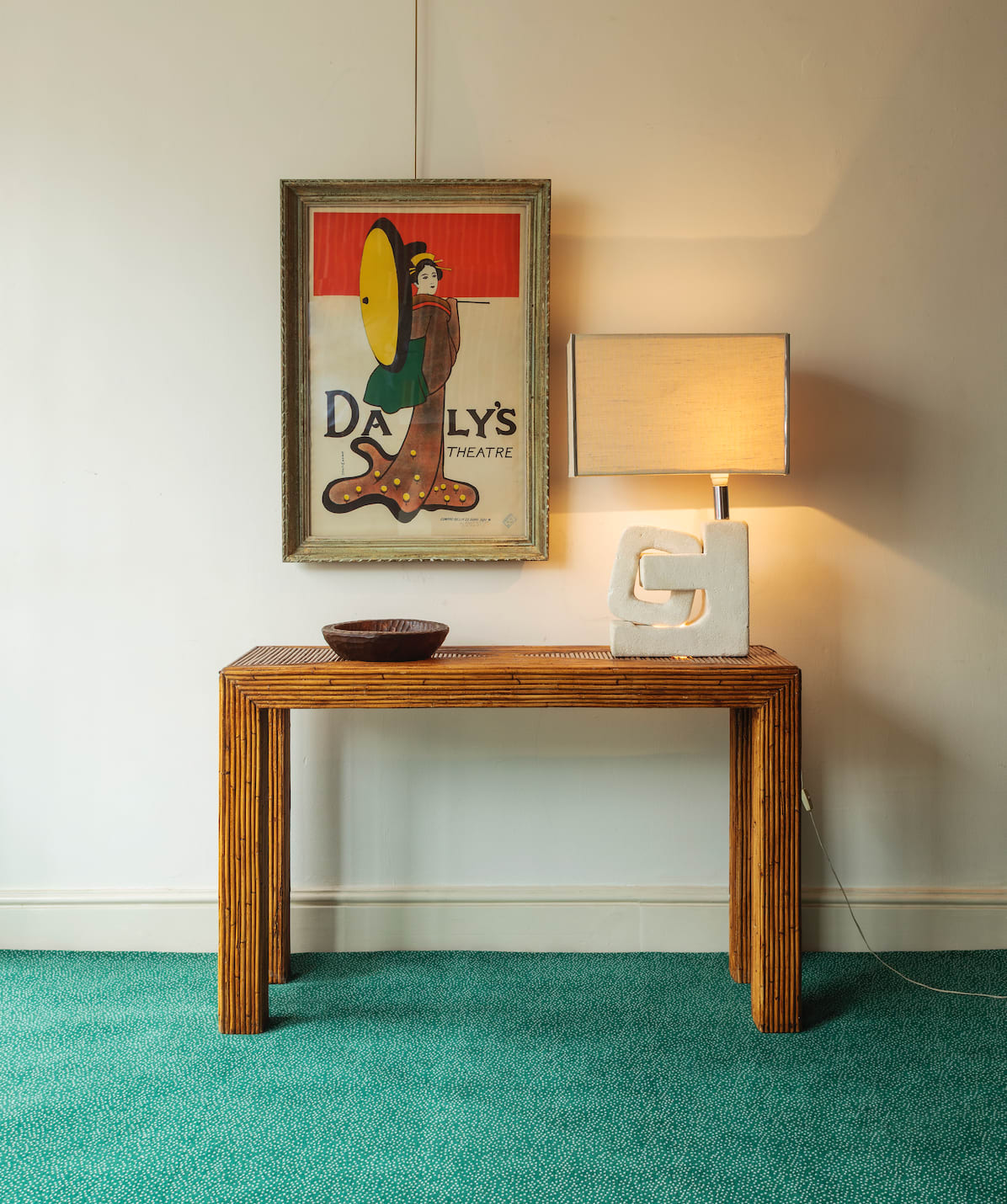 Bamboo Console Table,