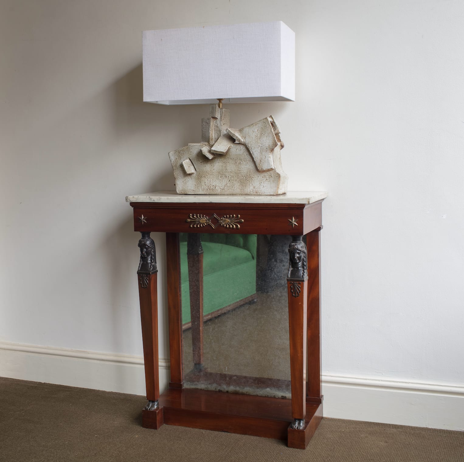 Mahogany Console,