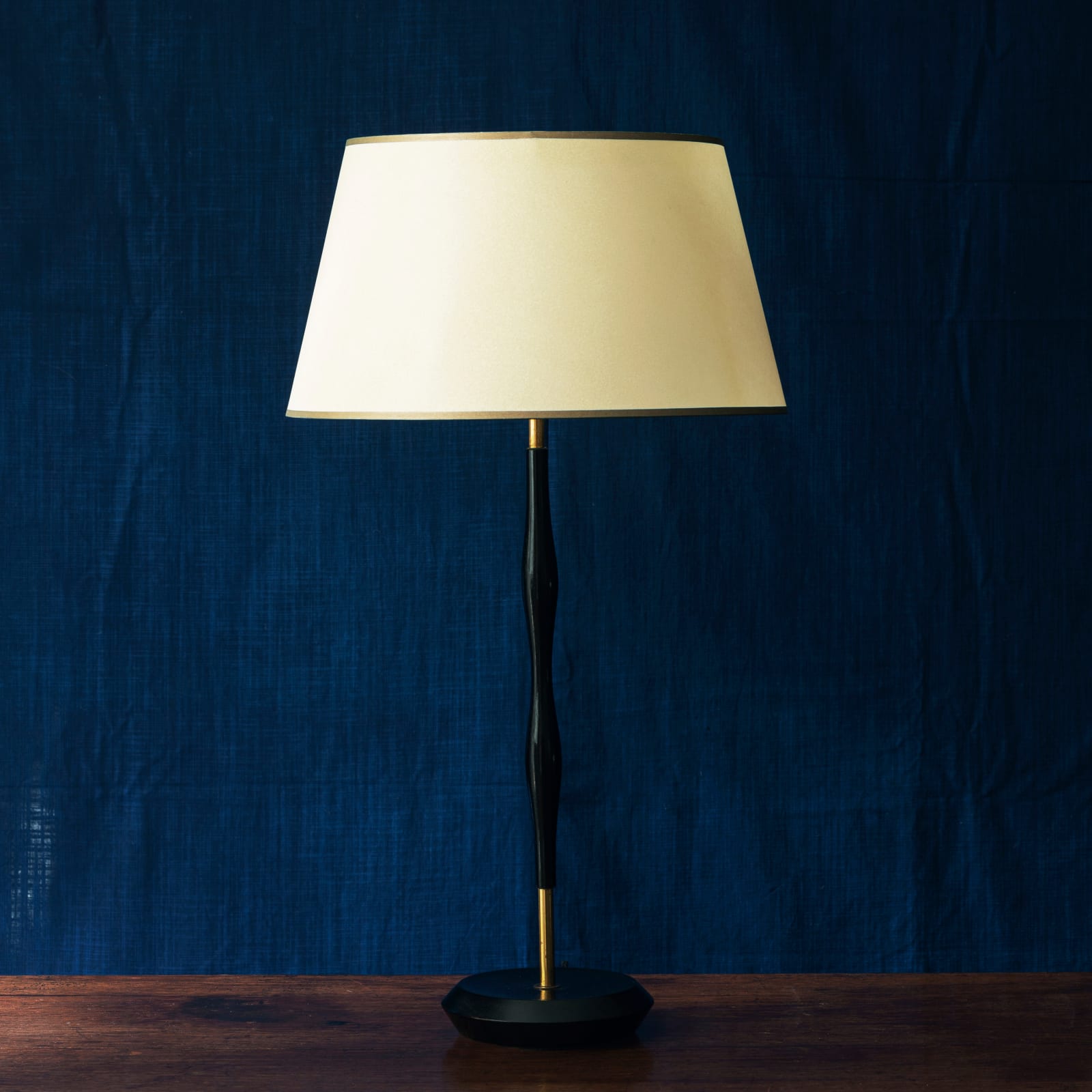 Ebonised Lamp Base,