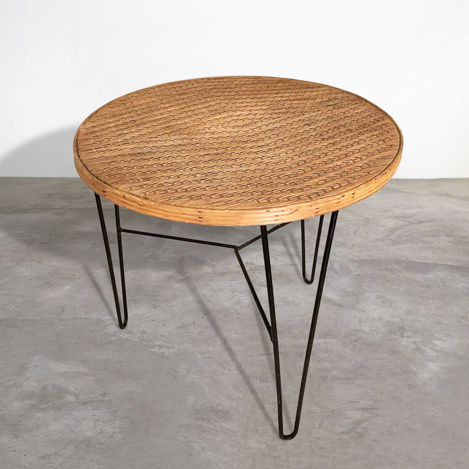 Rattan Gueridon,