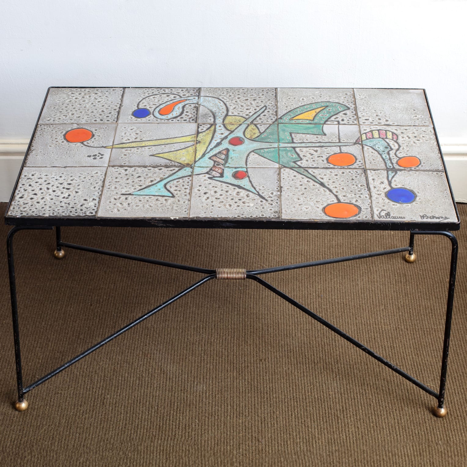Ceramic Tiled Coffee Table,
