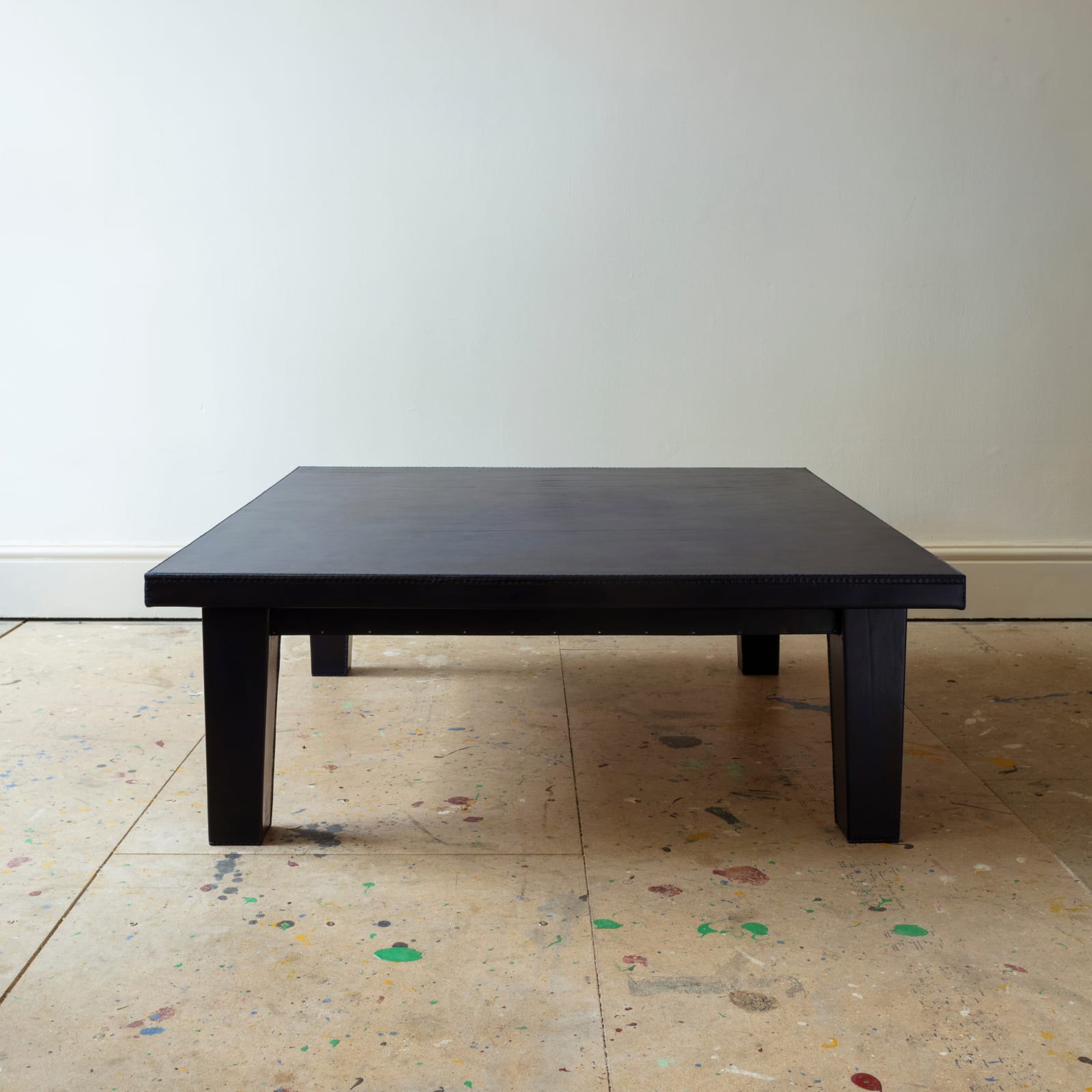 Leather Low Table,