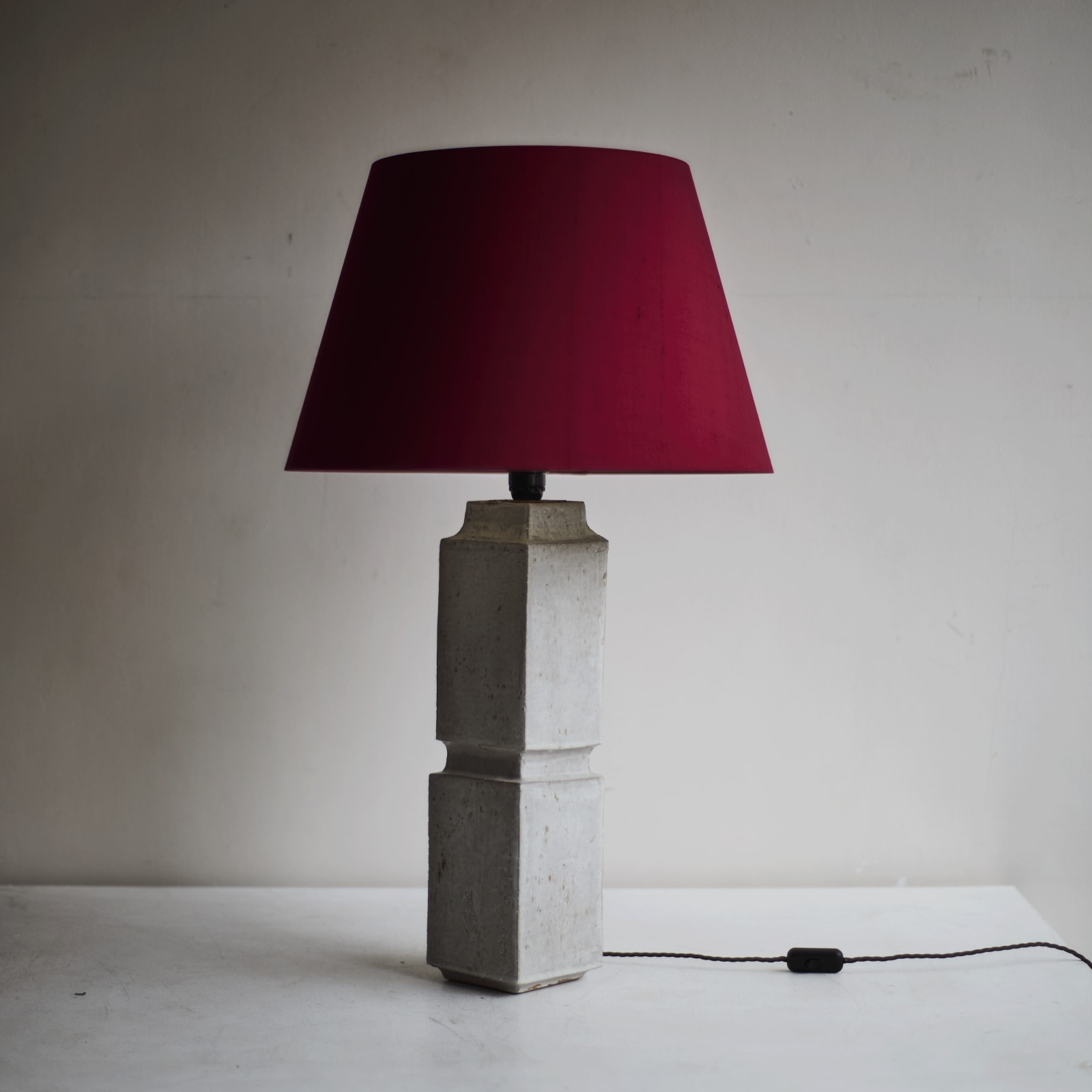 Grey Ceramic Table Lamp,
