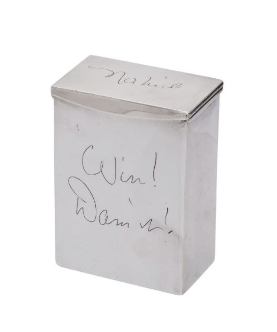 Silver Playing Card Case,