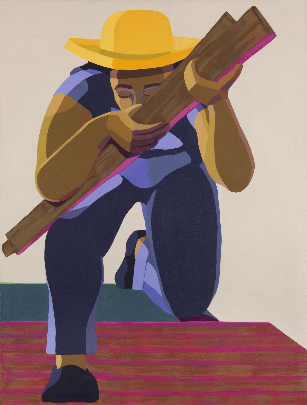 Nirit Takele, A woman working in construction, 2018