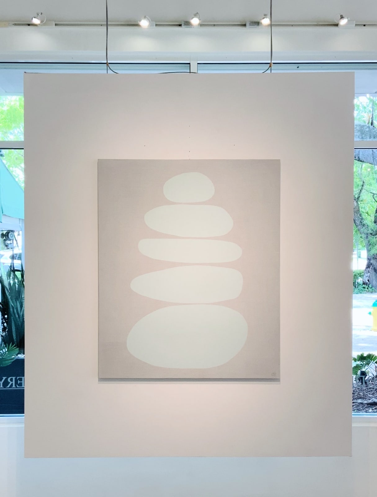 Stephanie Henderson, Floating Cairn Slightly Seafoam