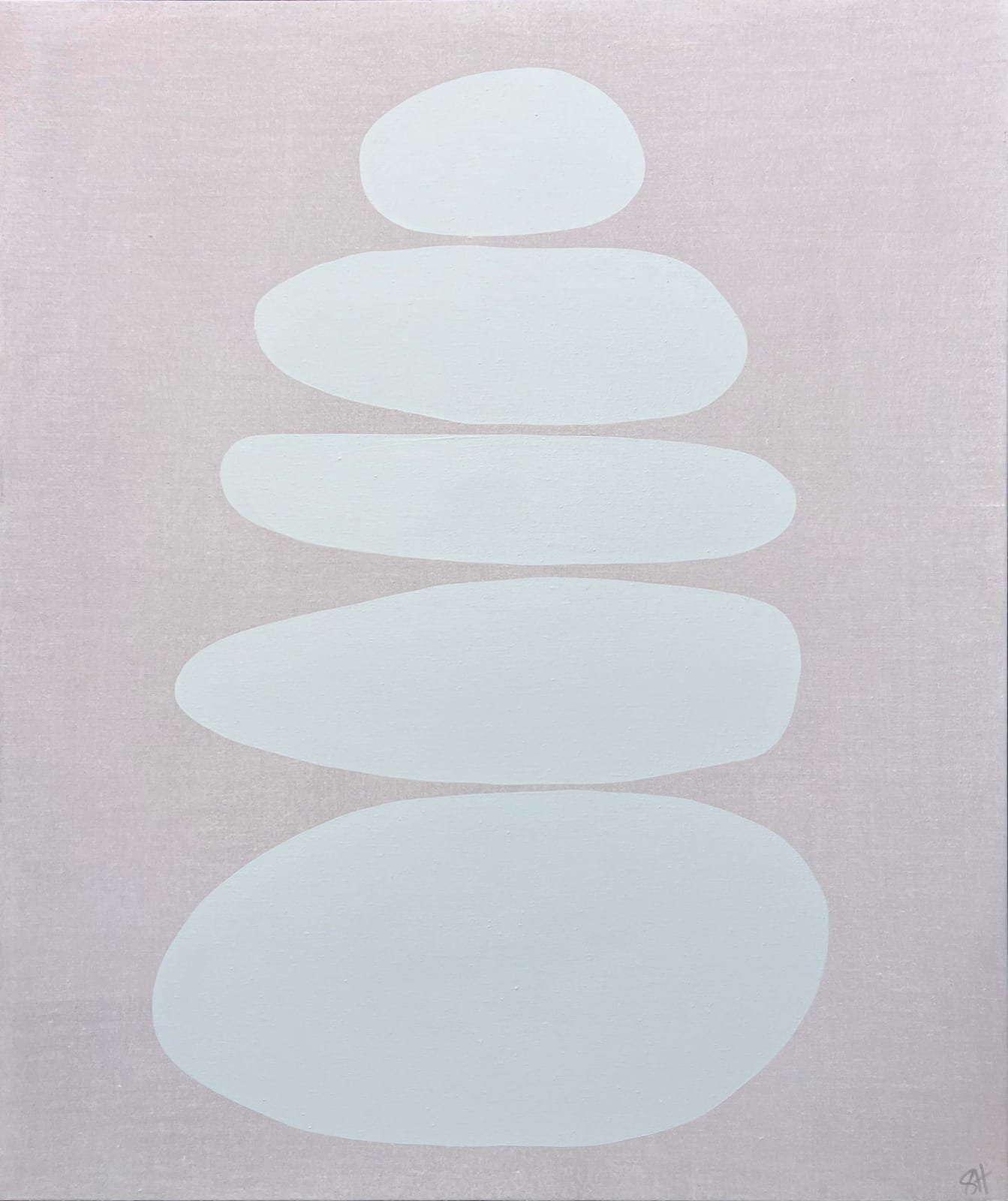 Stephanie Henderson, Floating Cairn Slightly Seafoam