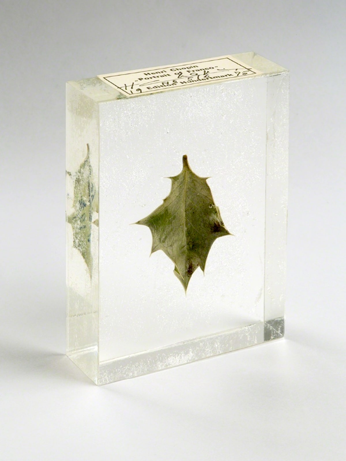 Henri Chopin, Portrait of Franco, 1975