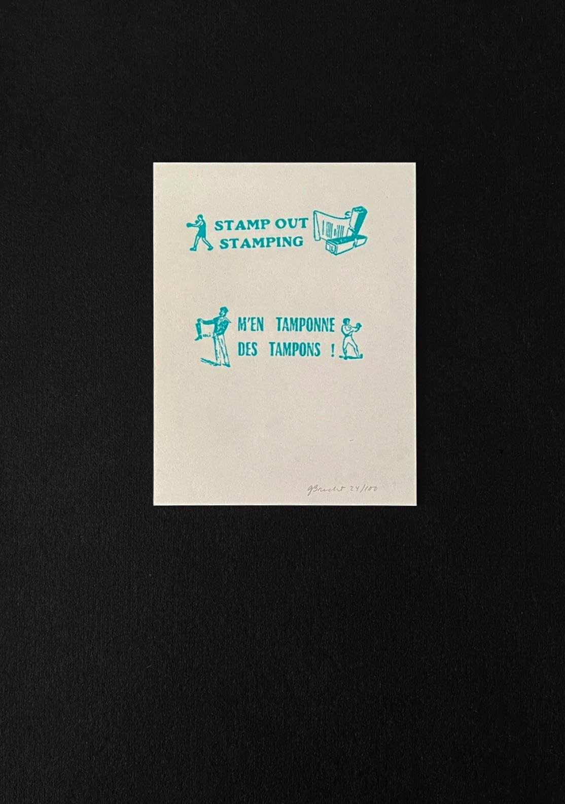 George Brecht, Stamp Out Stamping, 1979-1980
