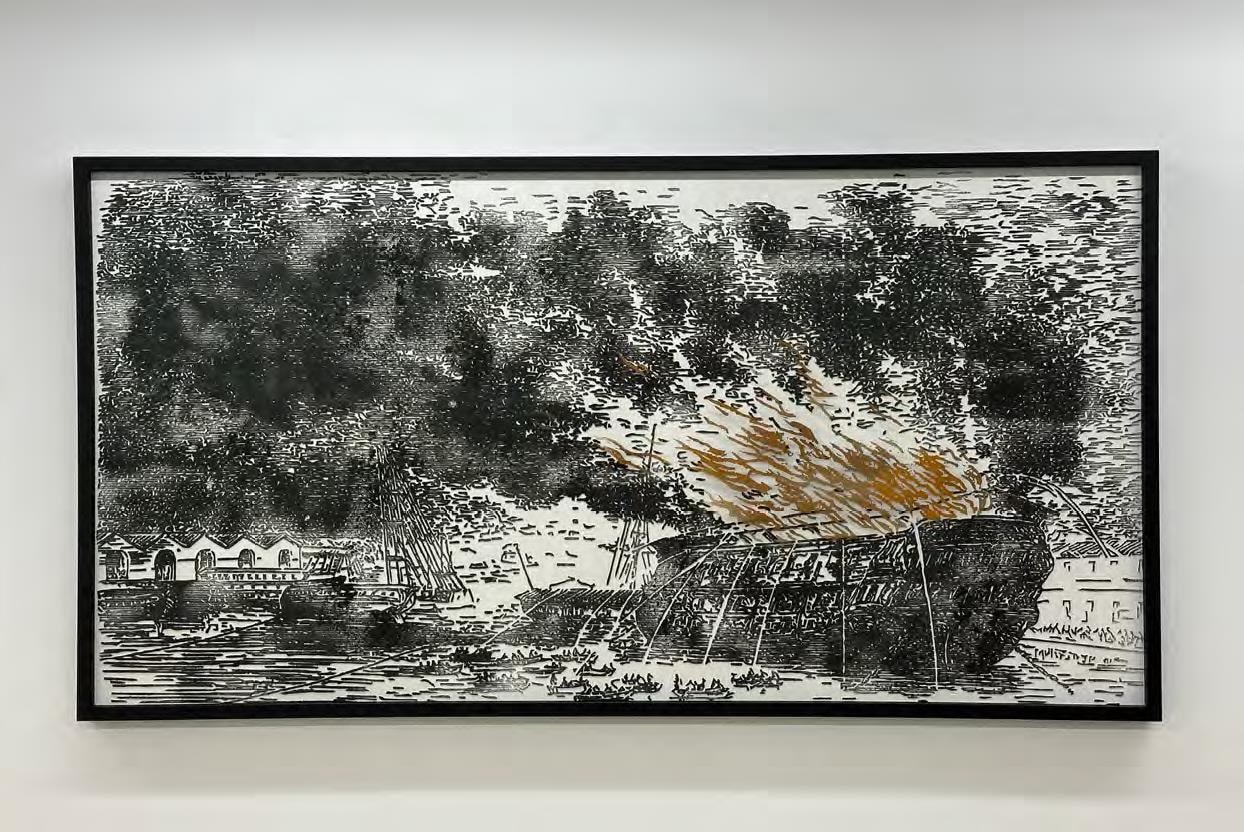 Nicolas Daubanes, Incendie du Santi-Petri, bagne maritime de Toulon, 2023