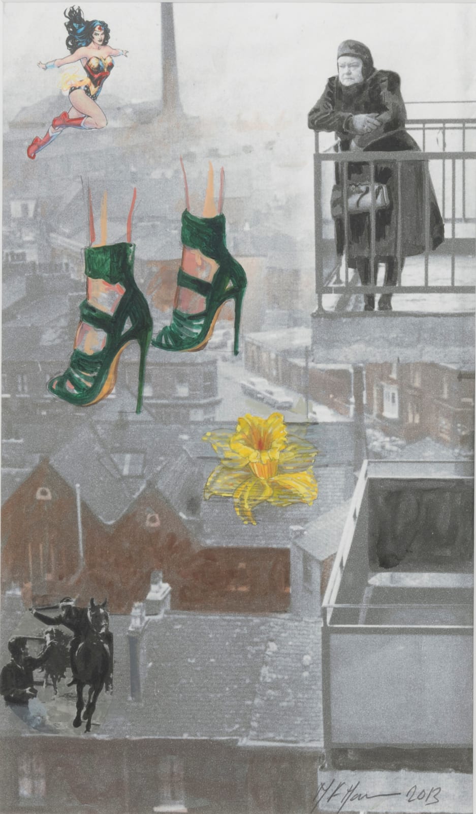 Margaret Harrison, These boots were made for walking, 2013