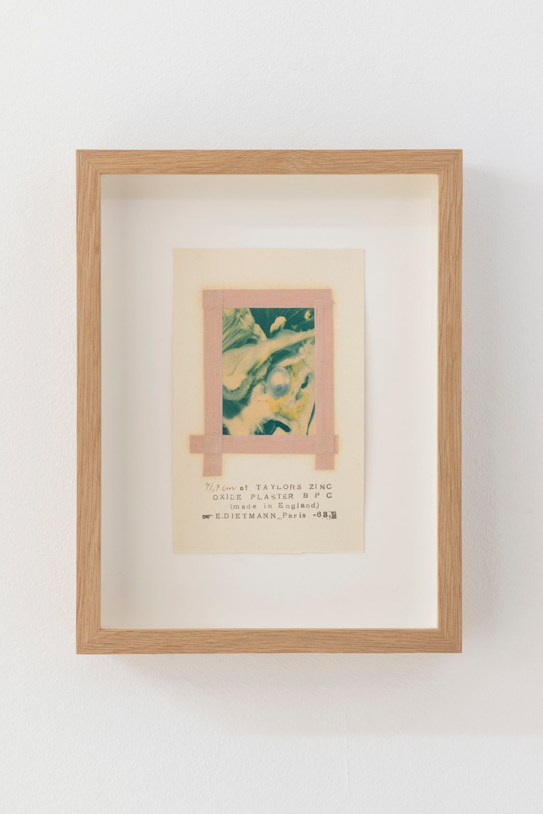 Erik DIetman, 47,1 cm of Taylor zinc oxideplaster BPC (made in England), 1963