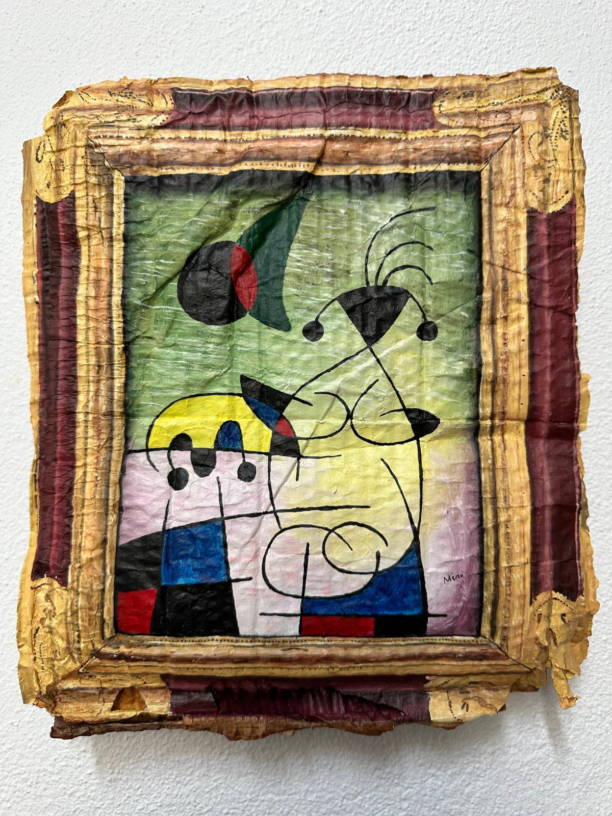 Julio Anaya Cabanding, After Joan Miró. El sol abrazando, 2024