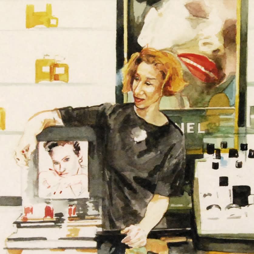 Margaret Harrison, Scents of Identity: Fenwicks store, London (1), 1993