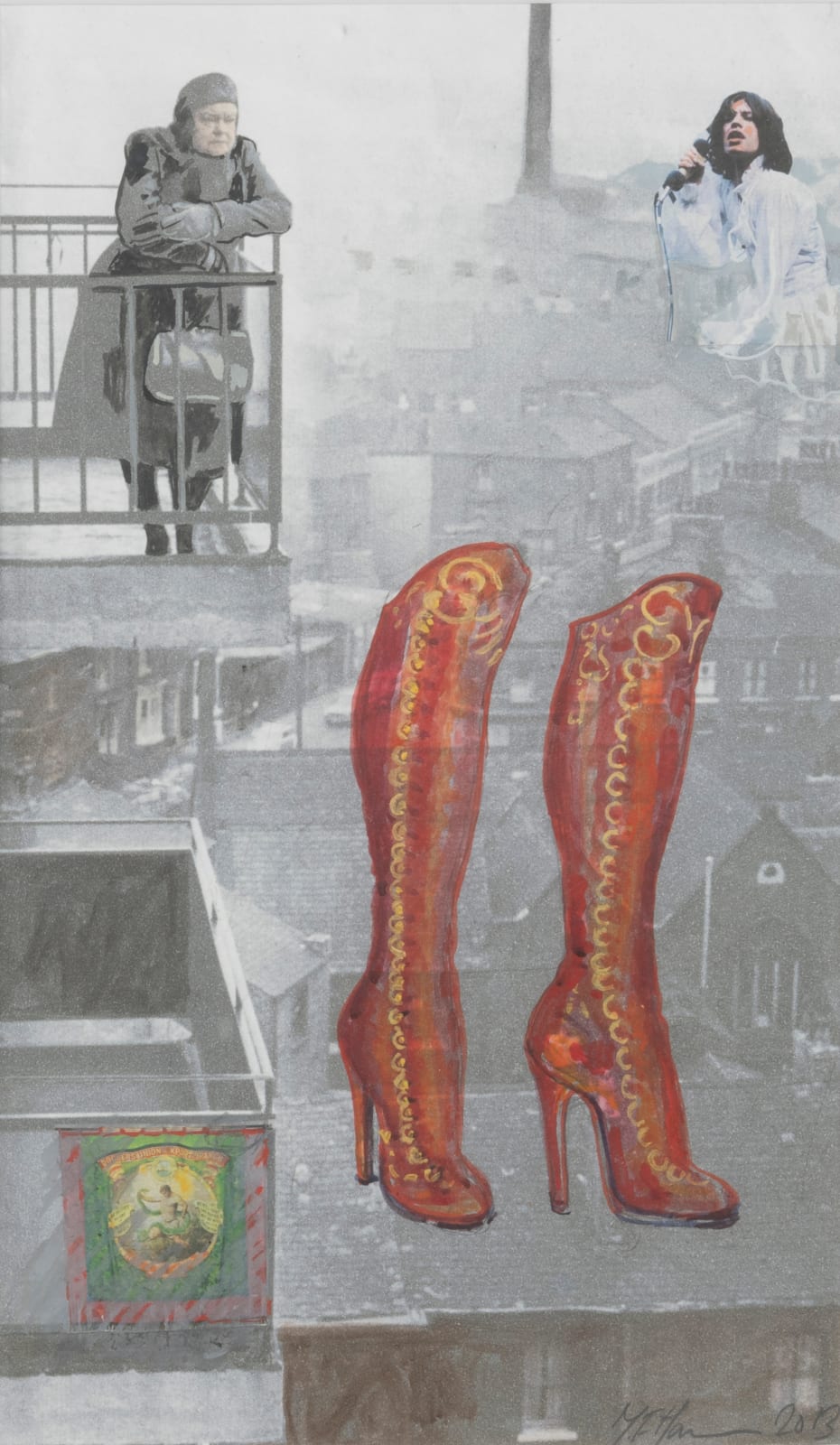 Margaret Harrison, These boots were made for walking, 2013