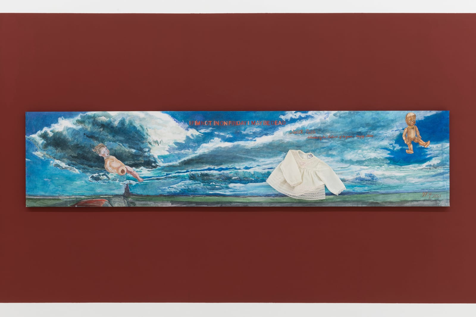 Margaret Harrison, Counting Dead Women. Painting, 2021