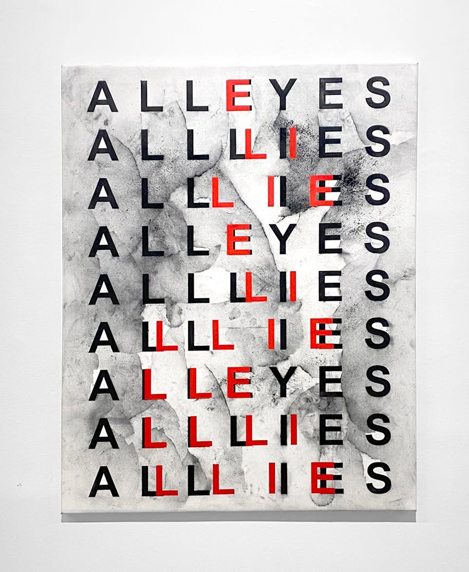 Kendell Geers, ALL EYES / ALLIES / ALL LIES, 2025