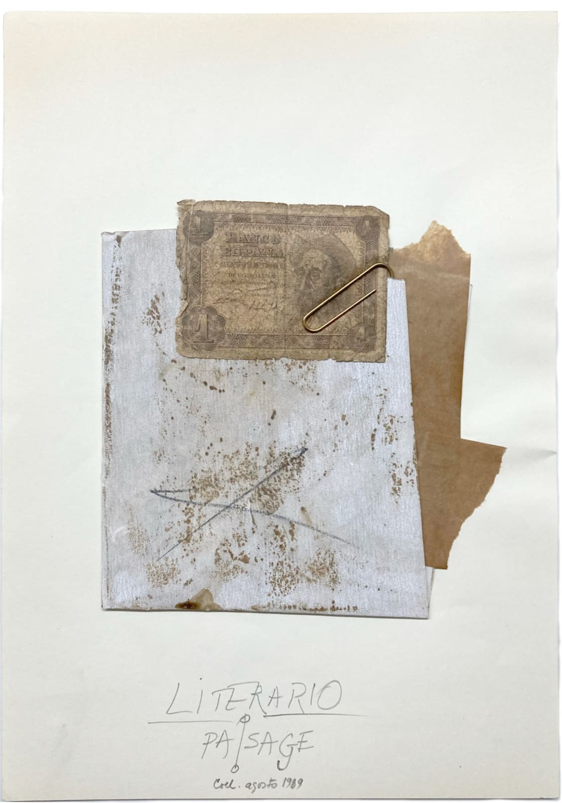 Carlos Pazos, Livre de Brouillon. S/T (Literario Paisaje), 1989