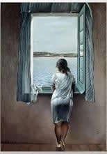 Julio Anaya Cabanding, After Salvador Dalí. Muchacha en la ventana, 2024