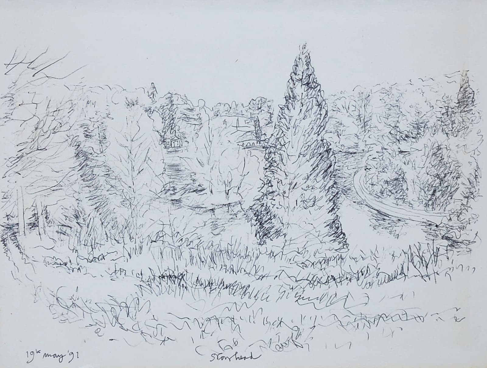 Adrian Berg, Stourhead, 19th May, 1991