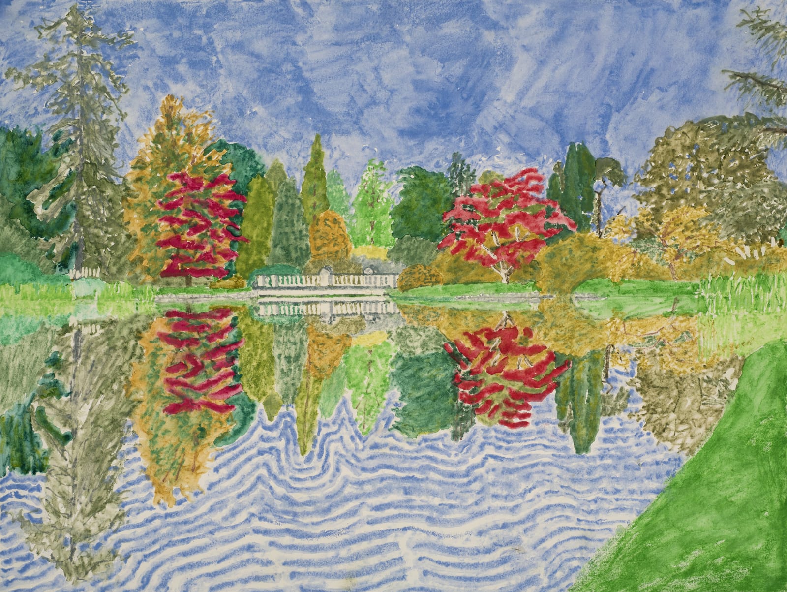 Adrian Berg, First Lake, Sheffield Park Garden, Sussex Weald, 10th & 11th September. , 2002