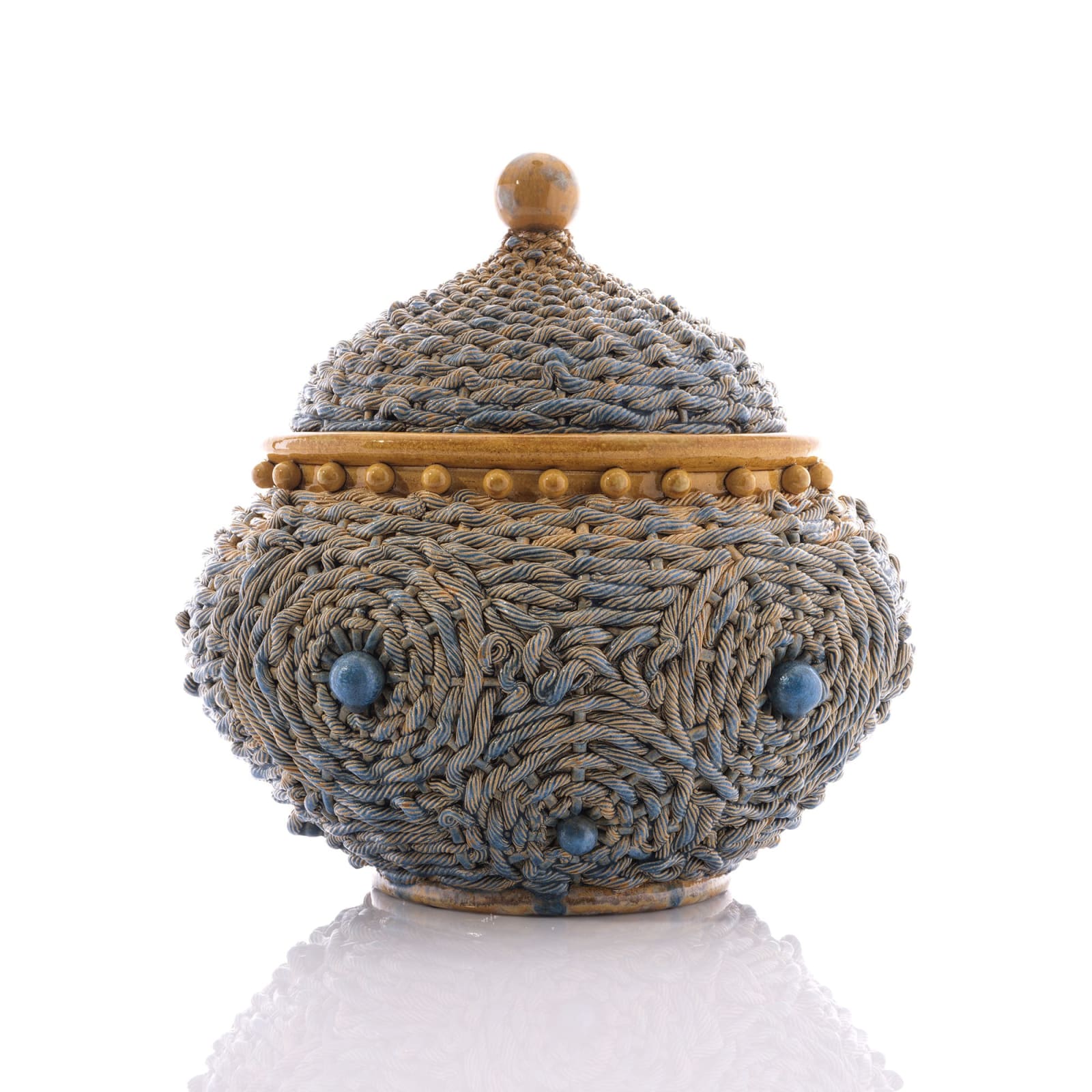 Kate Malone, A Woven Tureen with Atomic Necklace, 2024