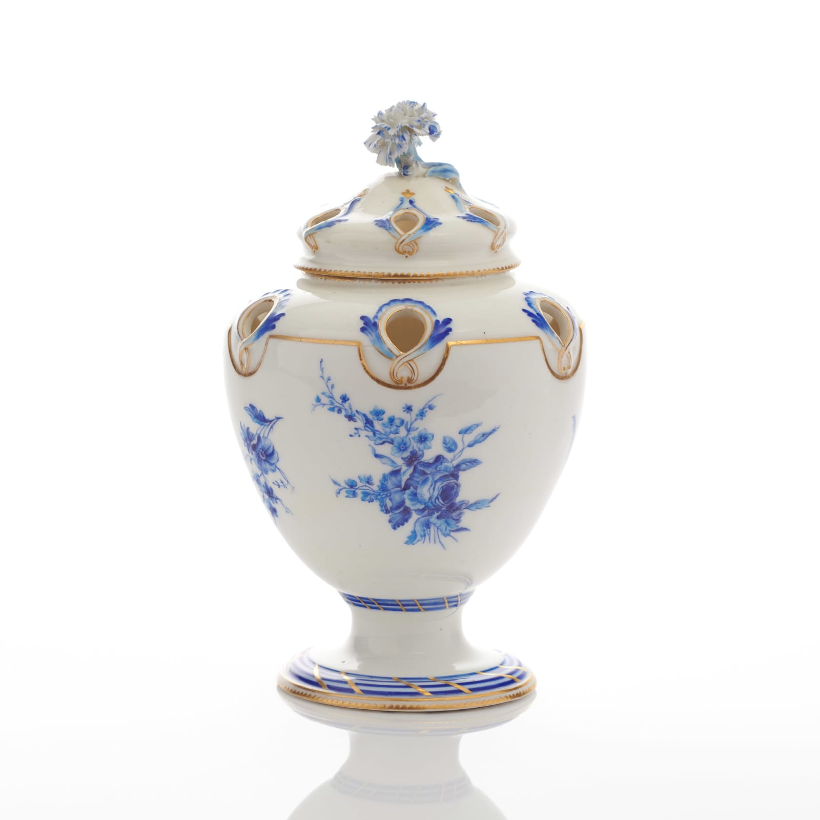 Sèvres Porcelain, A Vincennes Pot Pourri Pompadour, 1753-54