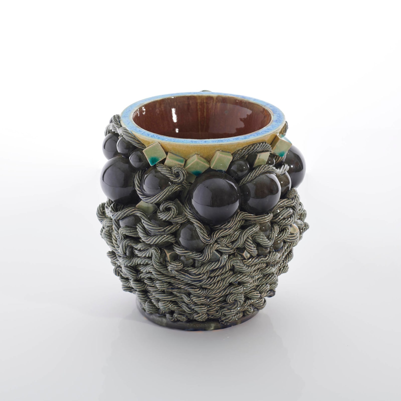 Kate Malone, Woven Magma Jar, 2024