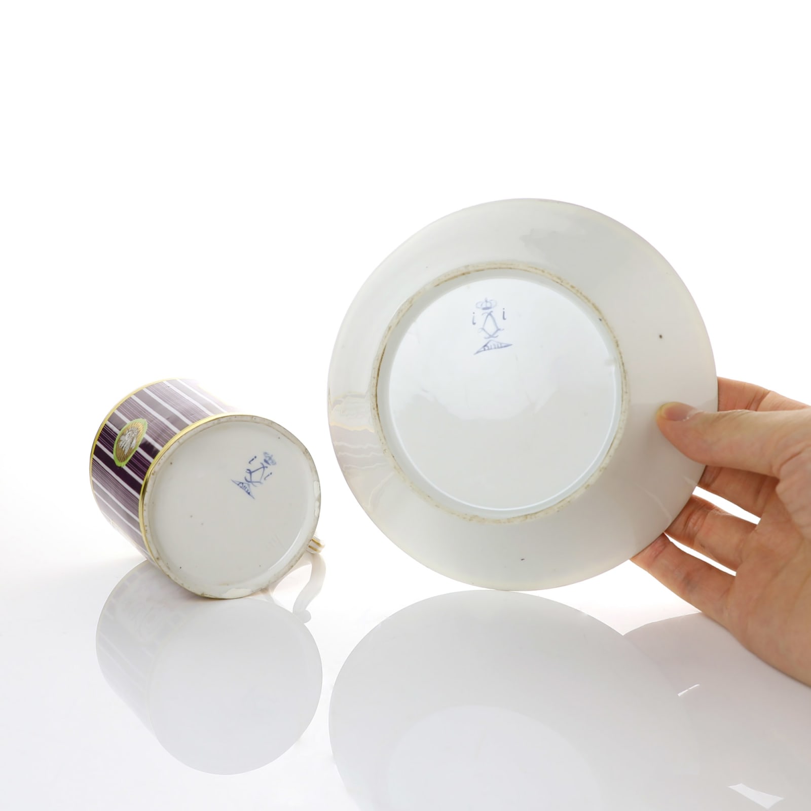 Sèvres Porcelain, A Hard-Paste Sèvres Cup & Saucer, 1786