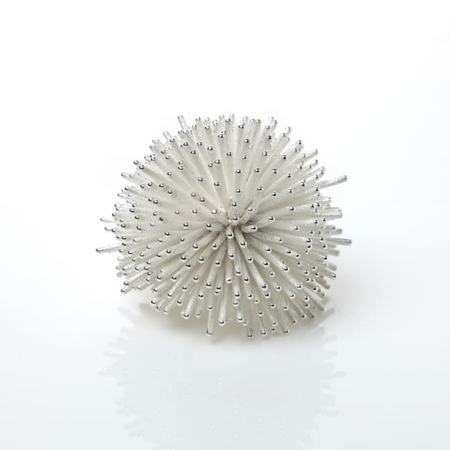Junko Mori, Silver Organism; Pine Needle, 2019