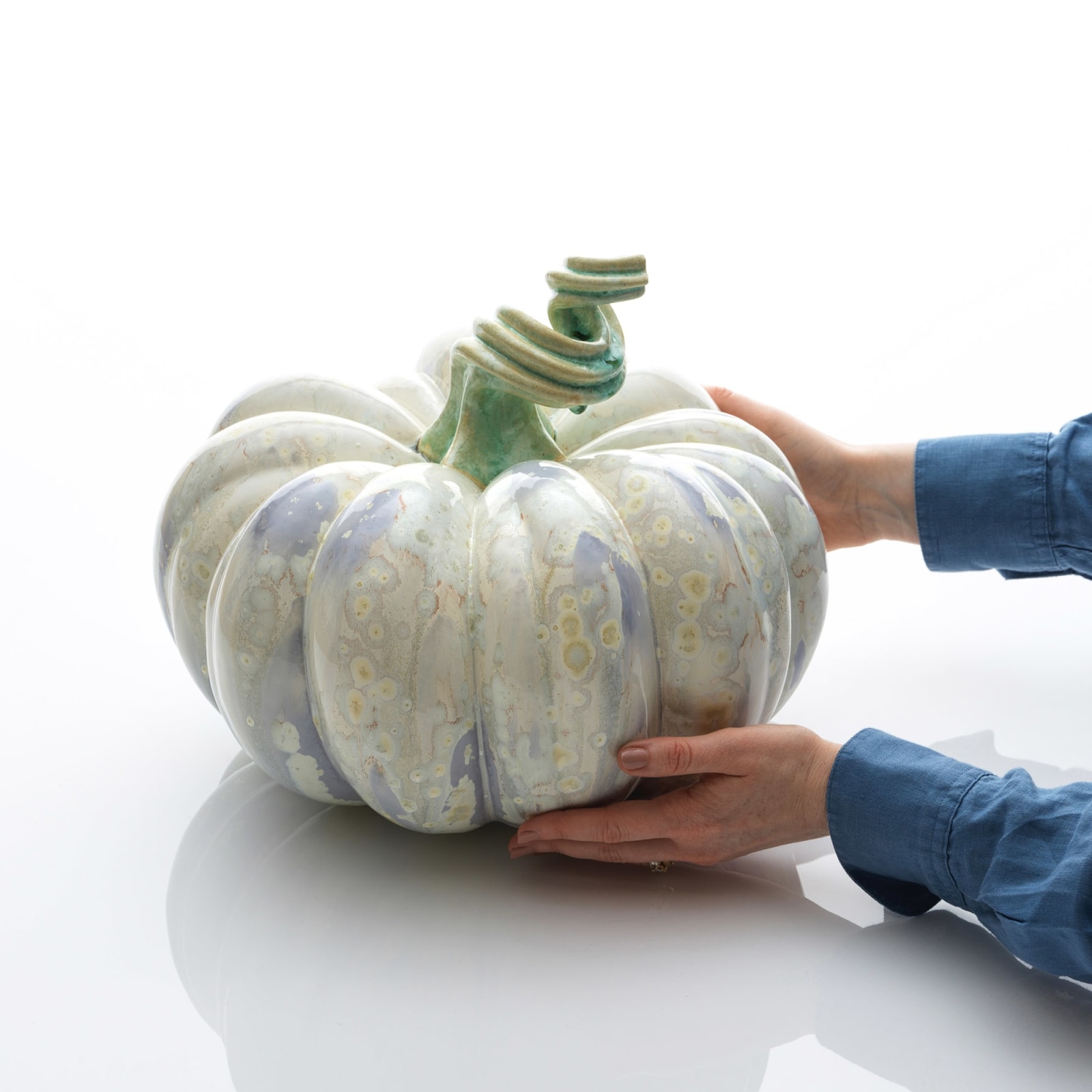 Kate Malone, An Electric Lilac Pumpkin, 2024