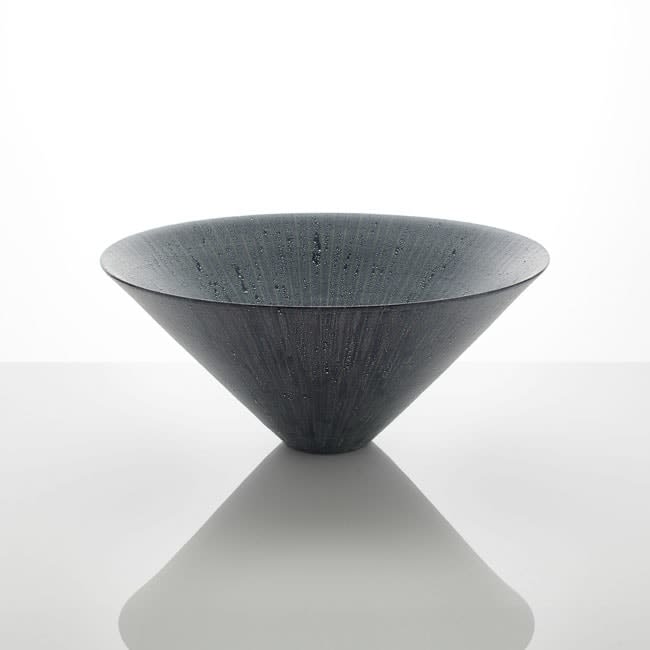 Takahiro Kondo, Silver Mist Drip Bowl, 2018